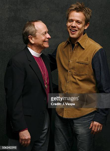 Bishop Gene Robinson and Daniel Karslake during 2007 Sundance Film Festival - "For The Bible Tell Me So" Portraits at Delta Sky Lodge in Park City,...