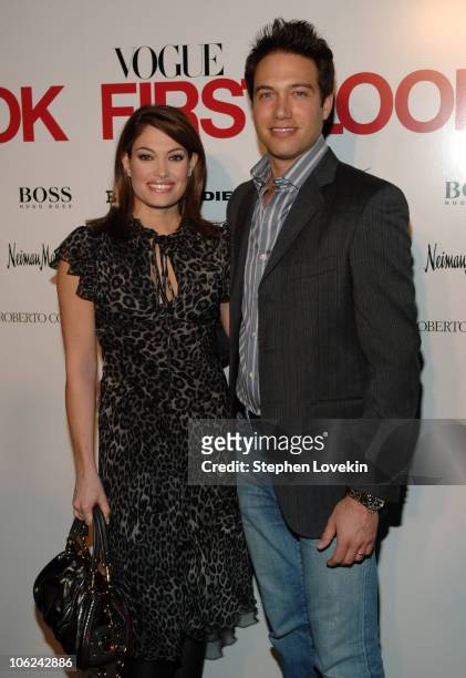 Kimberly Guilfoyle Villency and Eric Villency during Mercedes-Benz Fashion Week Fall 2007 - Vogue First Look - Arrivals and Inside at Phillips de...