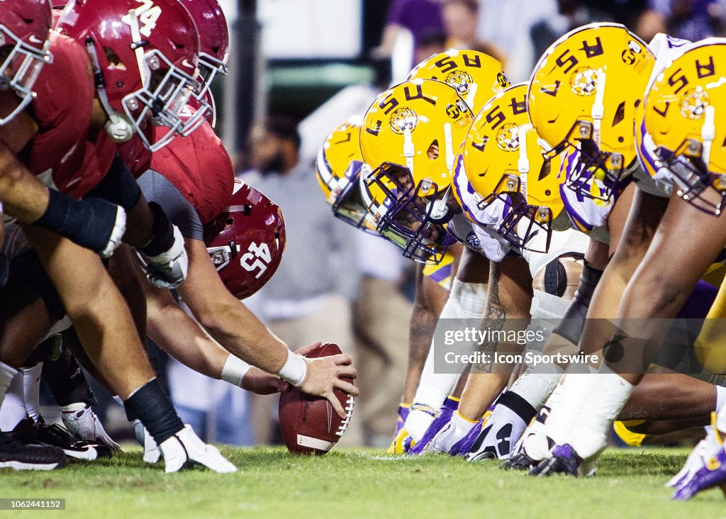 COLLEGE FOOTBALL: NOV 03 Alabama at LSU