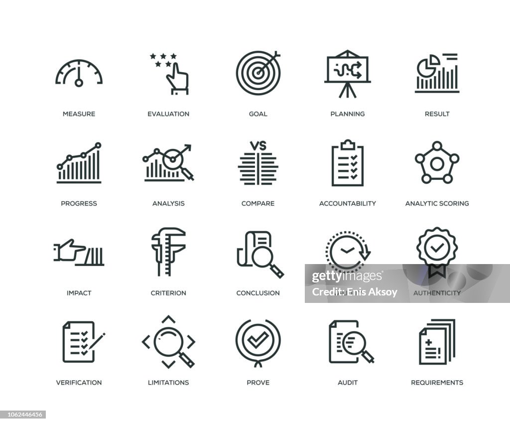 Bewertung Icons - Line Serie