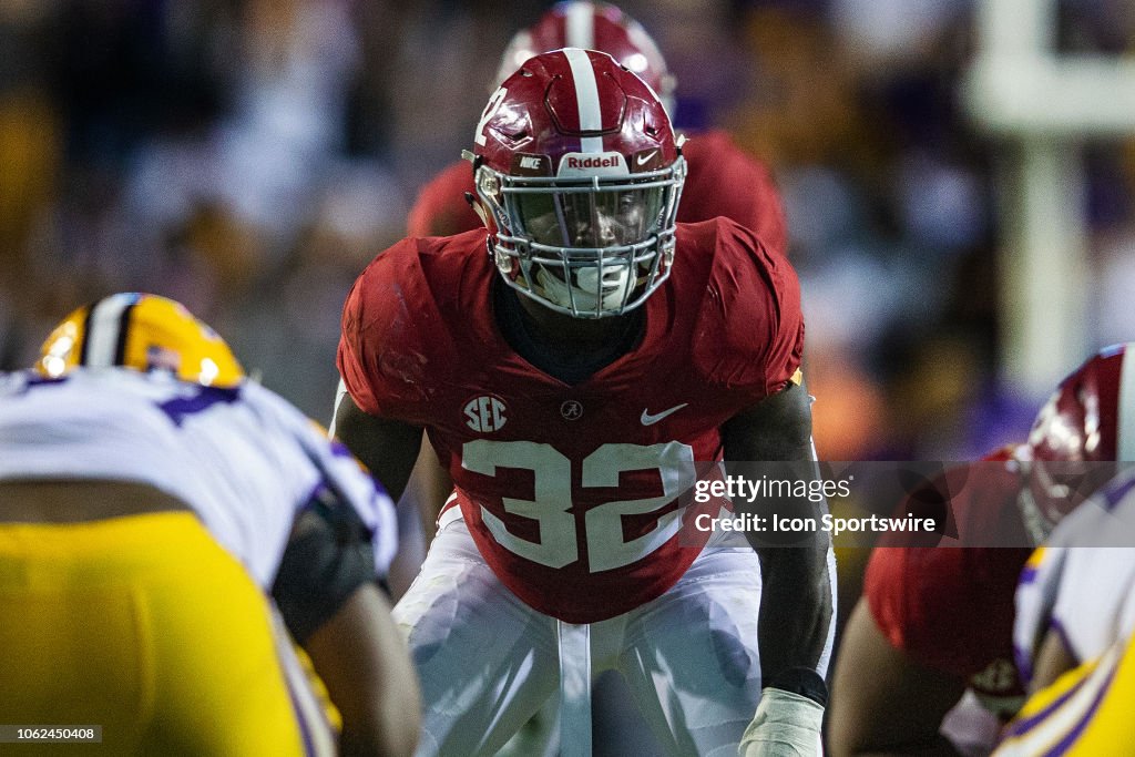 COLLEGE FOOTBALL: NOV 03 Alabama at LSU