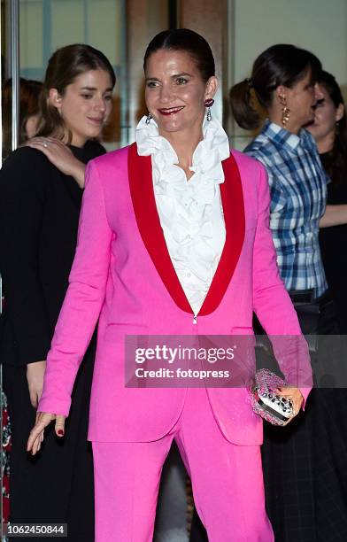 Samantha Vallejo Nagera attends Marta Ortega and Carlos Torreta Wedding at Real Club Nautico on November 16, 2018 in A Coruna, Spain.