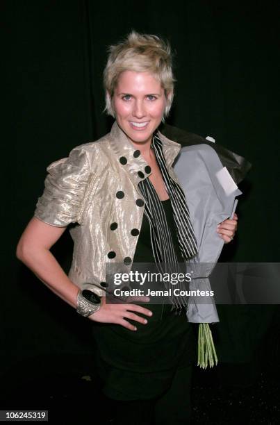 Sarah-Jane Clarke, designer during Mercedes-Benz Fashion Week Fall 2007 - Sass & Bide - Backstage at The Promenade, Bryant Park in New York City, New...