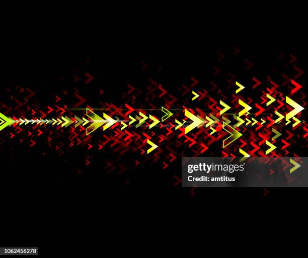 arrow particles - emigration and immigration stock illustrations