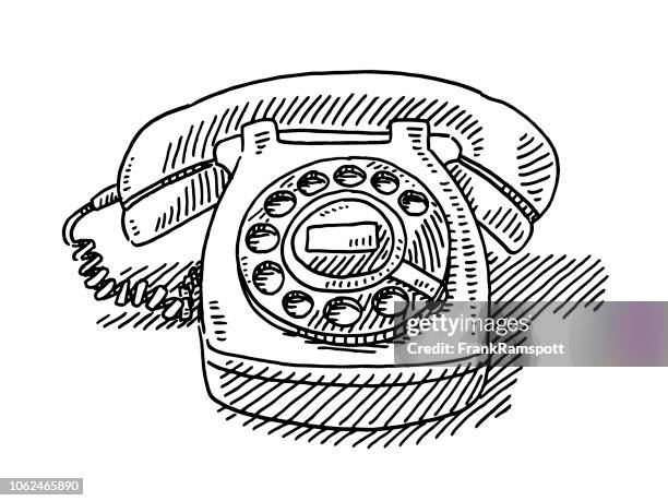 Vintage Telephone Drawing