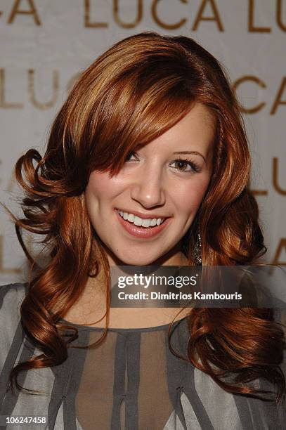 Gia Farrell during Mercedes-Benz Fashion Week Fall 2007 - Luca Luca - Front Row and Backstage at The Promenade, Bryant Park in New York City, New...