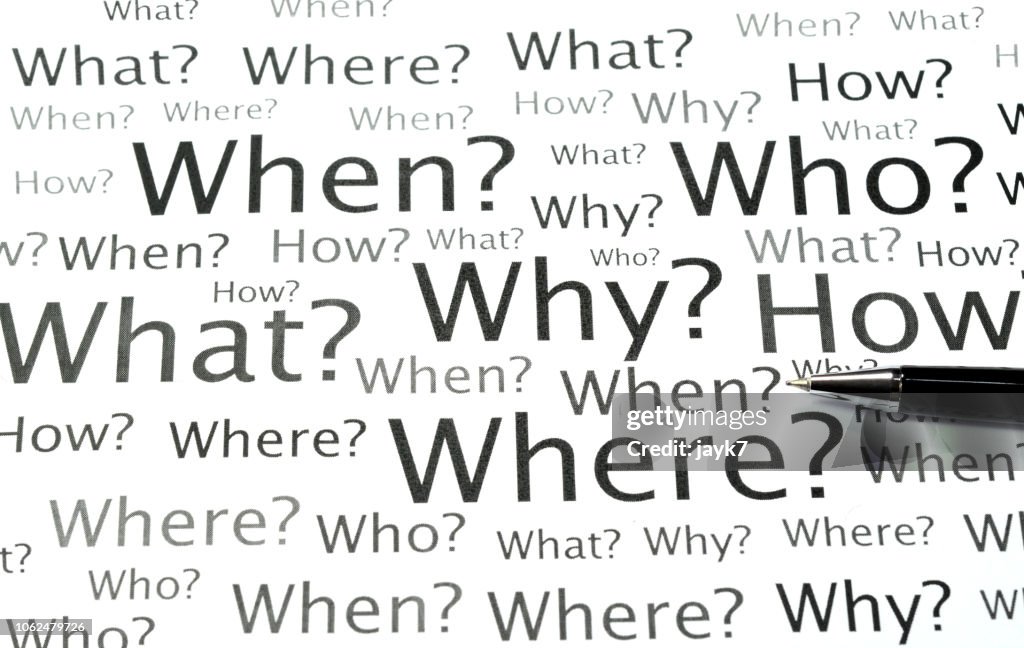 Question Getty Asking Questions High-Res Stock Photo - Getty Images
