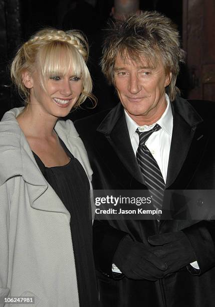 Kimberly Stewart and Rod Stewart during Mercedes-Benz Fashion Week Fall 2007 - Marc Jacobs - Arrivals at New York State Armory in New York City, New...