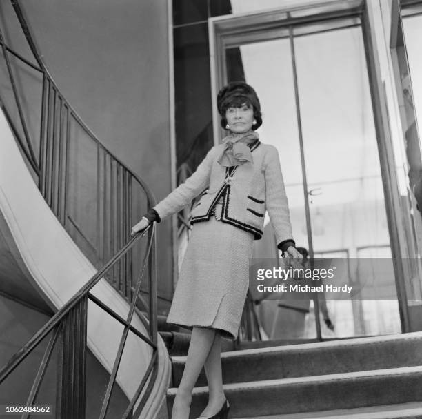 French fashion designer and a businesswoman Coco Chanel in Paris, France, 29th January 1963.