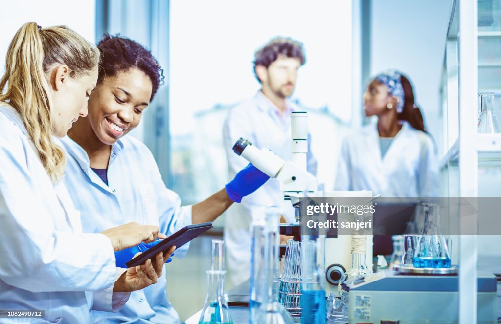 Working In Science Lab Scientists Working In The Laboratory High-Res Stock Photo - Getty Images