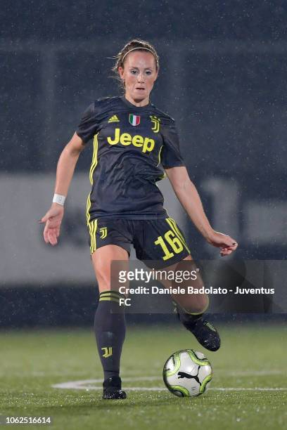 Juventus player Ashley Nick during the match between Juventus Women and ASD Orobica on October 31, 2018 in Vinovo, Italy.