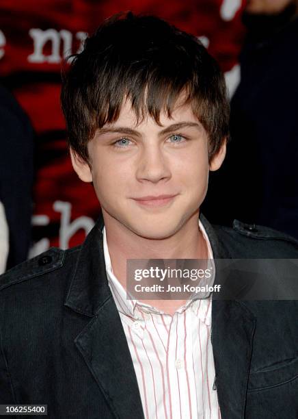 Logan Lerman during "The Number 23" Los Angeles Premiere at The Orpheum Theater in Los Angeles, California, United States.