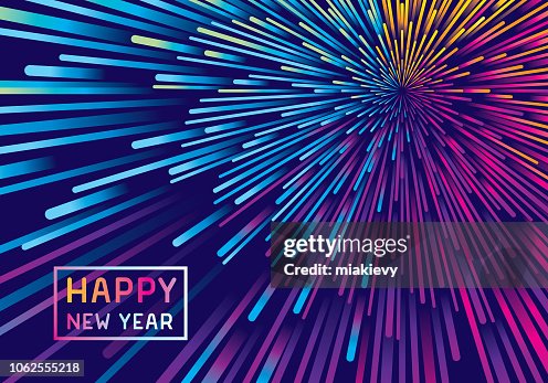 New year fireworks background New year fireworks background