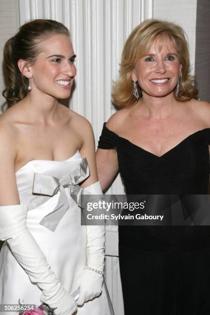 Ashley Walker Bush and Sharon Bush during The 52nd International Debutante Ball, Receiving Line. At The Waldorf Astoria in New York City, New York,...