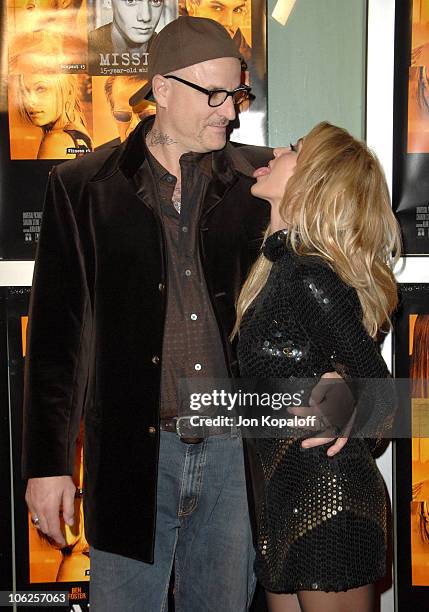 Nick Cassavetes and his wife during "Alpha Dog" Los Angeles Premiere - Arrivals at ArcLight Cinemas in Hollywood, California, United States.