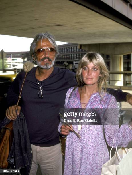 Bo Derek and John Derek during Bo Derek and John Derek Sighting at La Guardia Airport - July 22, 1981 at La Guardia Airport in New York City, New...