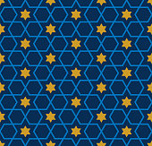 Star of David seamless pattern