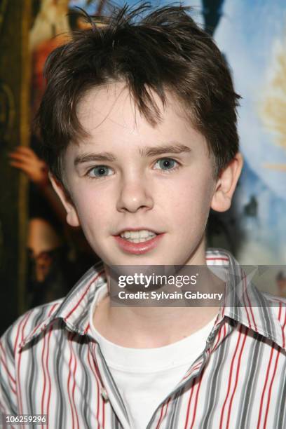 Freddie Highmore during The Weinstein Companys' "Arthur and the Invisibles" New York Premiere - Arrivals at DGA Theater at 110 West 57th Street in...