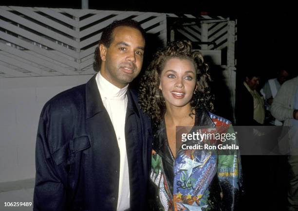 Vanessa L. Williams and Ramon Hervey during Vanessa L. Williams and Ramon Hervey Sighting at Spago - December 06, 1988 at Spago in West Hollywood,...