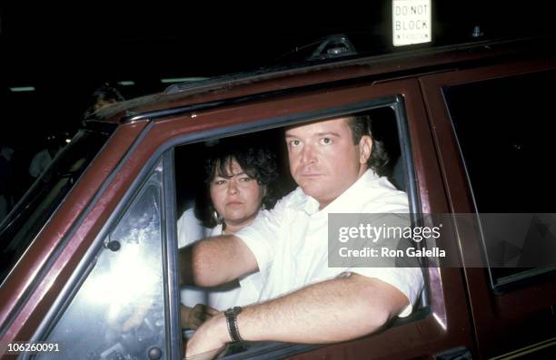 Roseanne and Tom Arnold during Roseanne and Tom Arnold at Spago in West Hollywood - July 14, 1989 at Spago in West Hollywood, California, United...