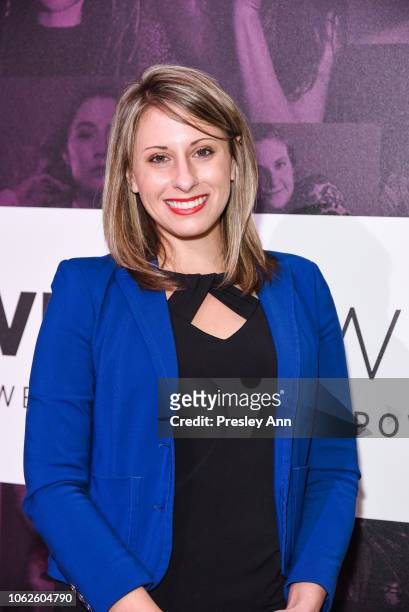 Katie Hill attends TheWrap's Power Women Summit-Day 2 at InterContinental Los Angeles Downtown on November 01, 2018 in Los Angeles, California.