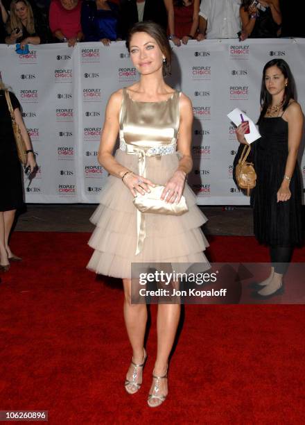 Rebecca Gayheart during 33rd Annual People's Choice Awards - Arrivals at Shrine Auditorium in Los Angeles, California, United States.