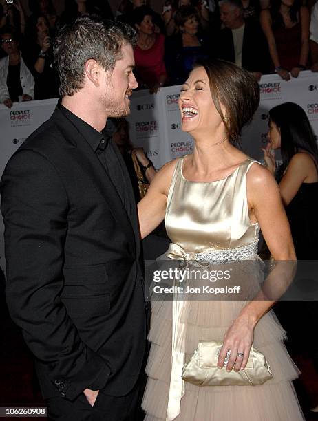 Eric Dane and Rebecca Gayheart during 33rd Annual People's Choice Awards - Arrivals at Shrine Auditorium in Los Angeles, California, United States.