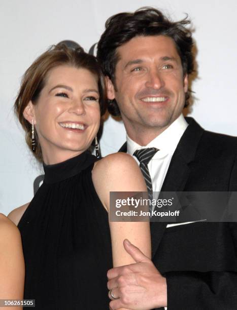 Ellen Pompeo and Patrick Dempsey, winners Favorite TV Drama for "Grey's Anatomy"