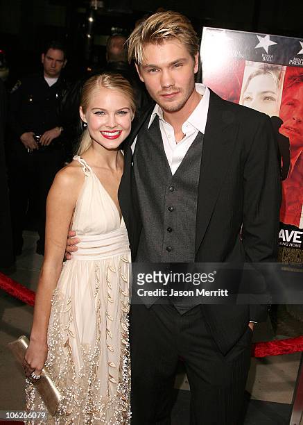 Chad Michael Murray and fiancee Kenzie Dalton during "Home of The Brave" Los Angeles Premiere at Academy of Motion Pictures Arts & Sciences in...
