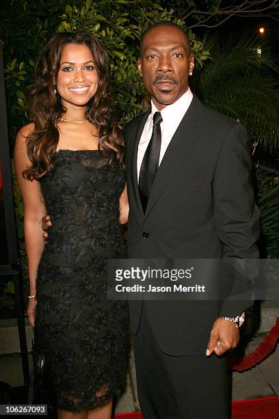 Tracey Edmonds and Eddie Murphy during "Dreamgirls" Los Angeles Premiere - Arrivals at Wilshire Theatre in Beverly Hills, California, United States.