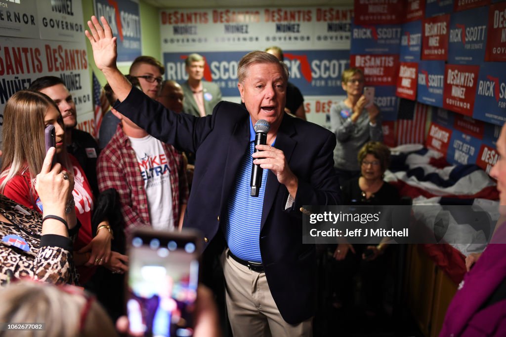 Florida GOP Gubernatorial Candidate Ron DeSantis Visits Campaign Office With Sen. Rubio