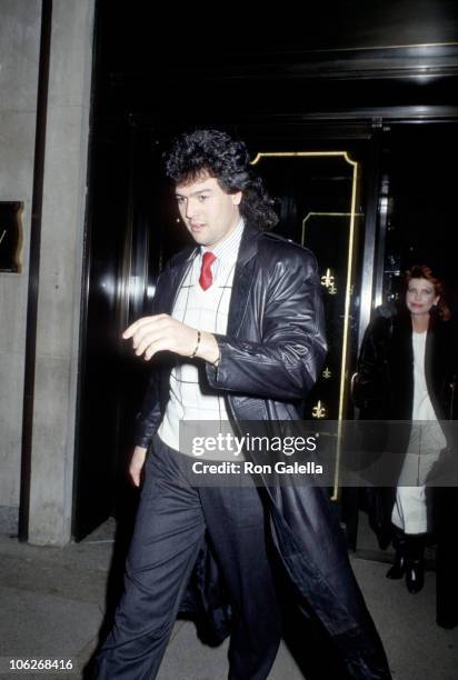 Marco Garibaldi during Priscilla Presley Sighted at Regency Hotel at Regency Hotel in New York City, New York, United States.