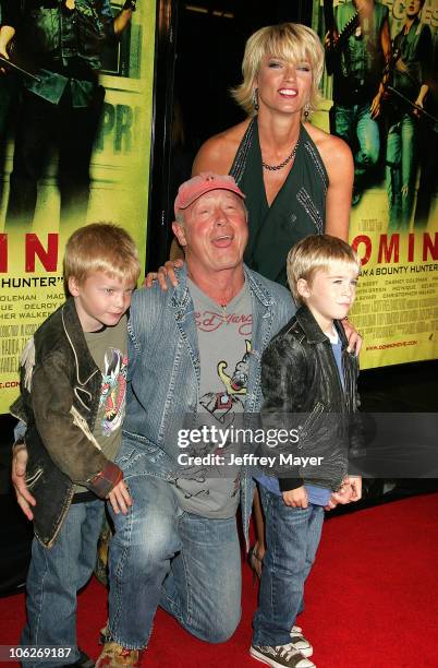 Tony Scott, director, and family during New Line Cinema's "Domino" Los Angeles Premiere - Arrivals at Grauman's Chinese Theatre in Hollywood,...