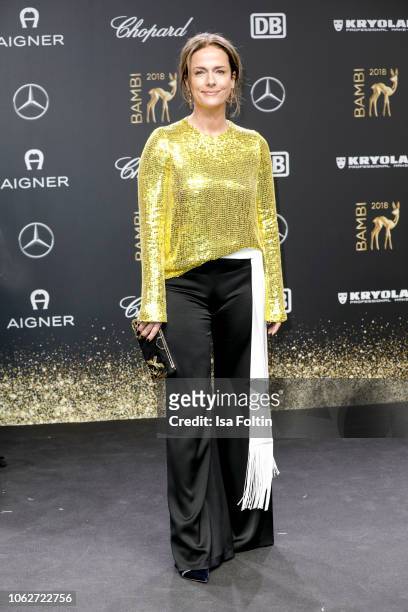 German actress Claudia Michelsen attends the 70th Bambi Awards at Stage Theater on November 16, 2018 in Berlin, Germany.