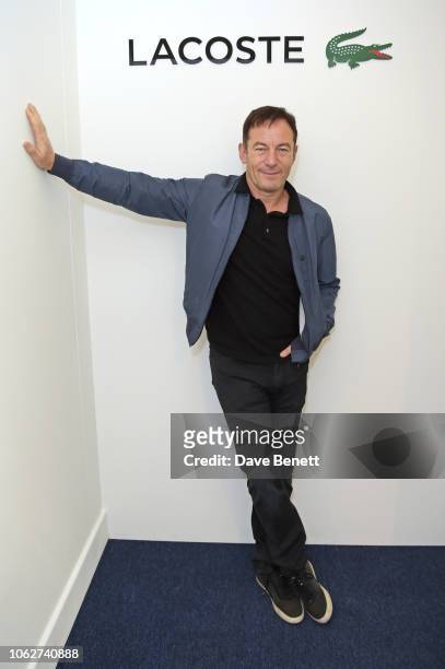 Jason Isaacs poses in the Lacoste VIP Lounge during Semi-Final Day of the 2018 Nitto ATP World Tour Tennis Finals at The O2 Arena on November 17,...