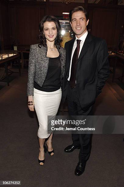 Frederic De Narp, President and CEO of Cartier and Rachel Weisz