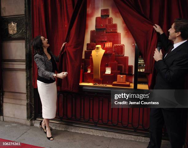 Rachel Weisz and Frederic De Narp, President and CEO of Cartier