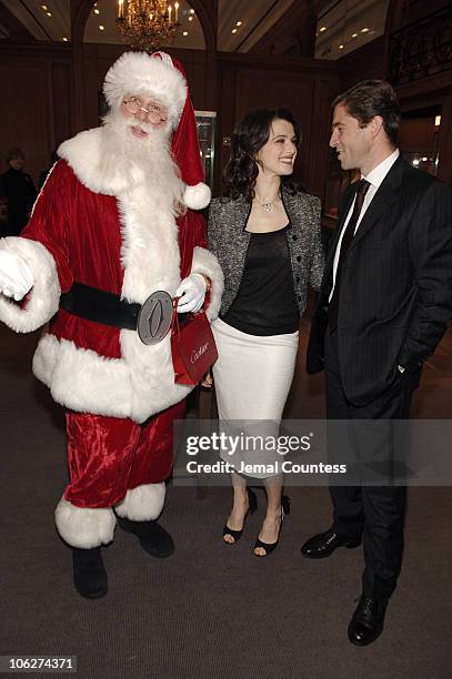 The Cartier Santa, Rachel Weisz and Frederic De Narp, President and CEO of Cartier