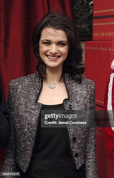 Rachel Weisz during Rachel Weisz Hosts the Cartier Red Bow Unveiling to Kick Off the Holiday Season at Cartier Boutique in New York City, New York,...