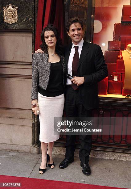 Rachel Weisz and Frederic De Narp, President and CEO of Cartier