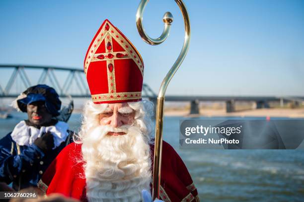 Nijmegen, The Netherlands. November 17th, 2018. This year, Saint Nicholas is coming back to Nijmegen to celebrate his birthday. Saint Nicholas sails...