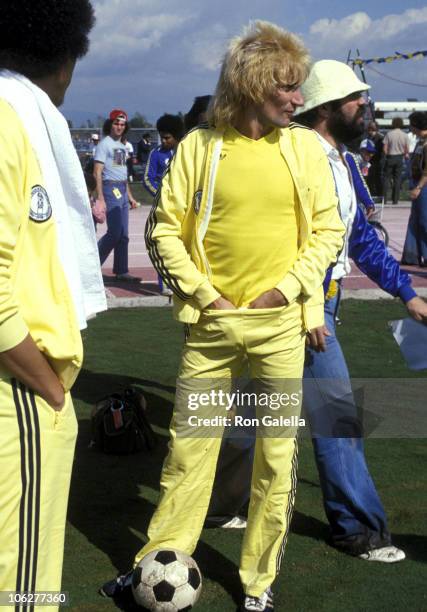 Rod Stewart during 1st Annual Rock N' Roll Sports Classics - March 12, 1978 at University of California in Irvine, California, United States.