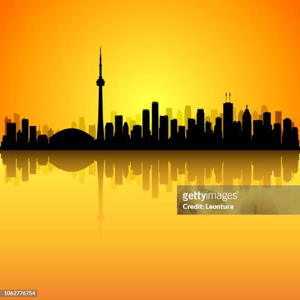 toronto (all buildings are complete and moveable) - cn tower vector stock illustrations