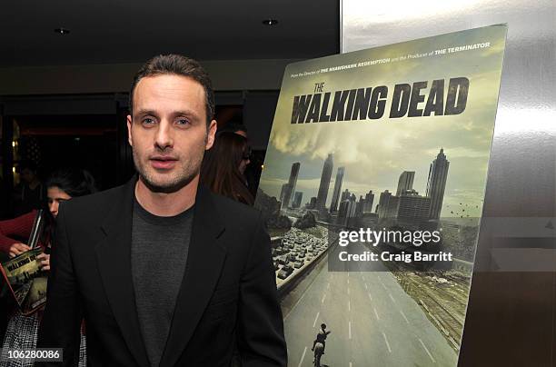 Andrew Lincoln attends "The Walking Dead" Screening And Panel For SAG Nominating Committee at Pacific Design Center on October 27, 2010 in West...