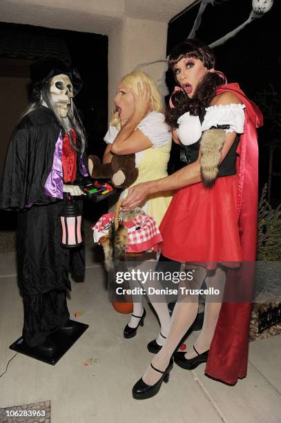 Actor/singer Josh Strickland and Actor/singer Todd DuVail attend a Halloween party on October 27, 2010 in Las Vegas, Nevada.