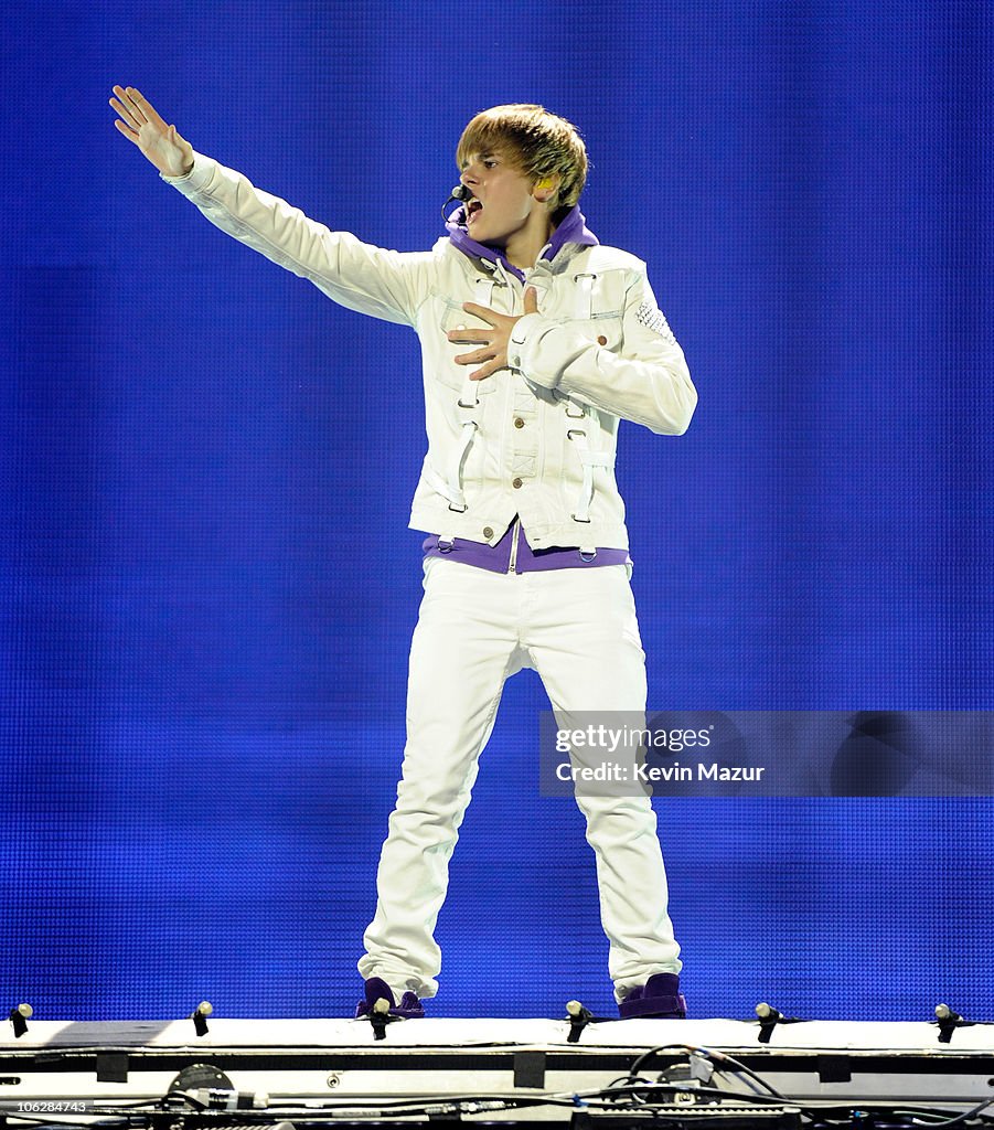Justin Bieber "My World" Tour At Madison Square Garden