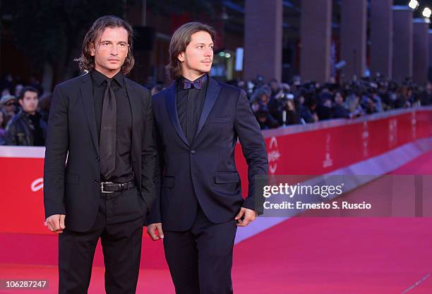 Manuele Malenotti and Michele Malenotti attend the Belstaff Hosts "Tron: Legacy" Premiere during the 5th International Rome Film Festival at...