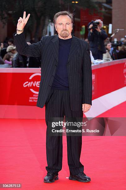 Franco Nero attends the "Tron: Legacy" premiere hosted by Belstaff during the 5th International Rome Film Festival at Auditorium Parco Della Musica...