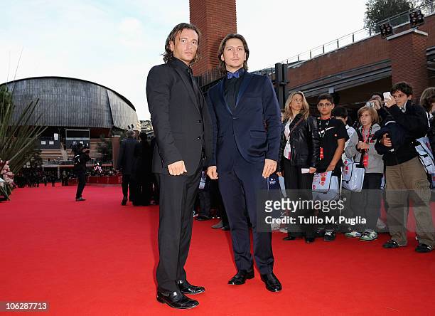 Manuele Malenotti and Michele Malenotti attend the "Tron: Legacy" Premiere hosted by Belstaff during the 5th International Rome Film Festival at...