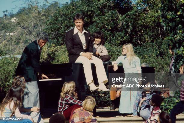 Burt Bacharach, Bobby Van performing on to a crowd of children on the Disney General Entertainment Content via Getty Images special 'Burt Bacharach...